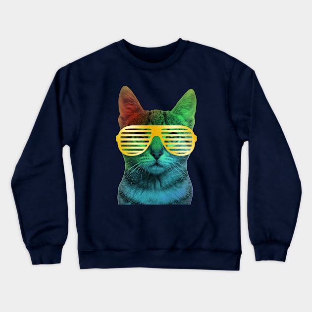 Funk Cat Crewneck Sweatshirt by mg88